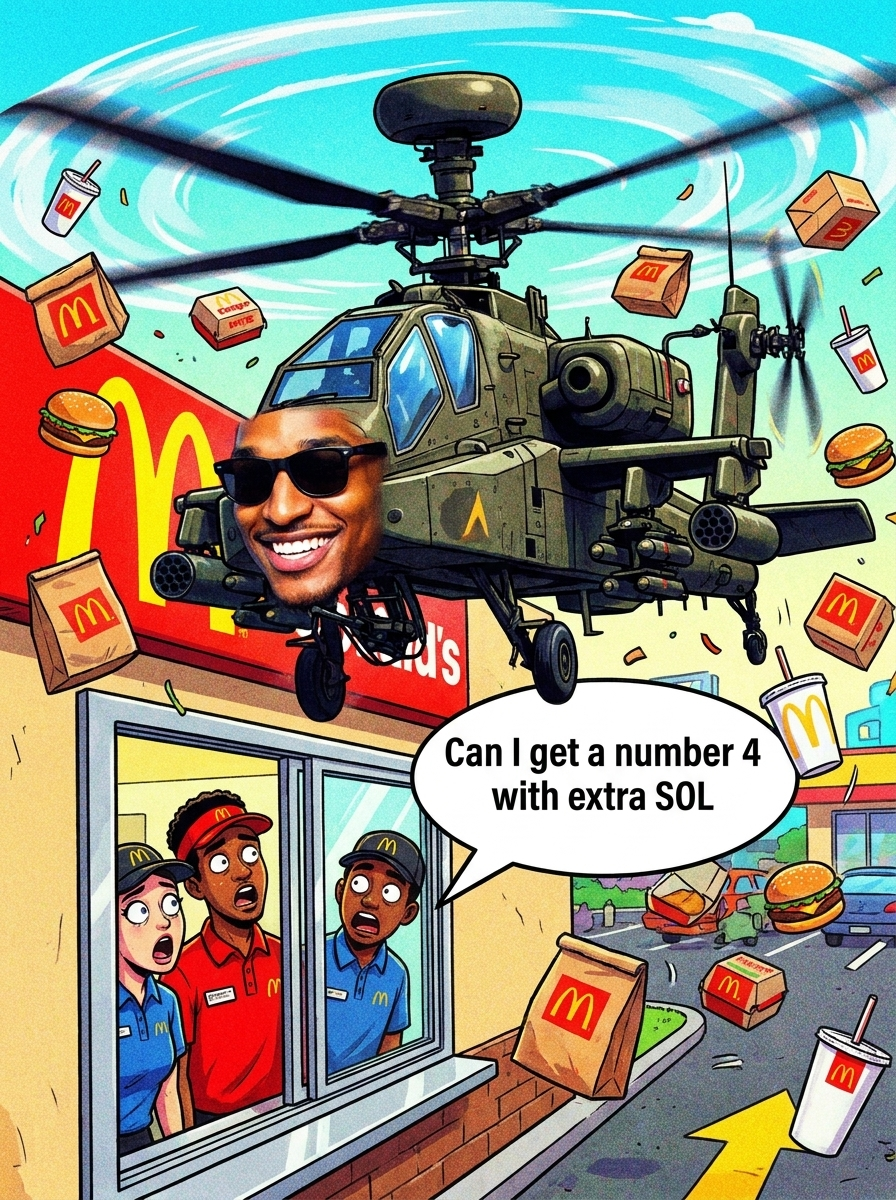 Ansem helicopter McDonalds