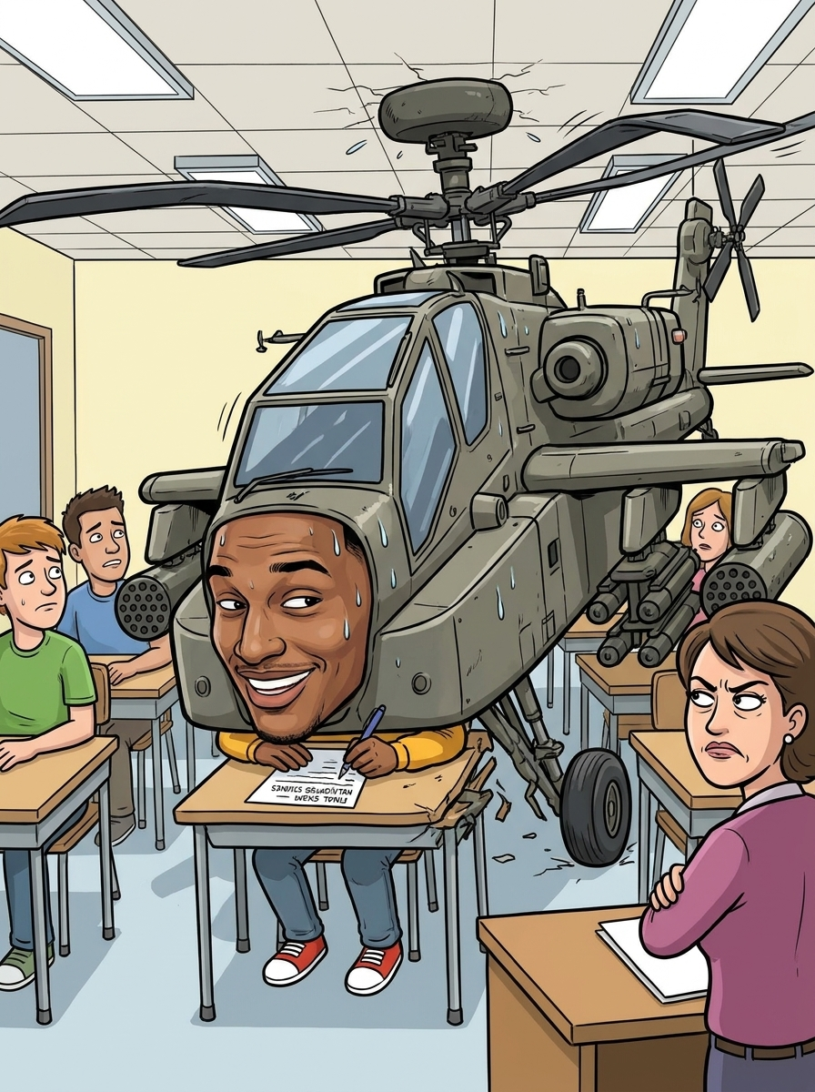 Ansem helicopter school